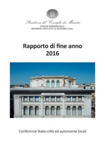 Rapporto di fine anno 2016